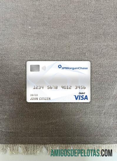 Canadá JP Morgan Chase Bank Visa Cartão de Débito Photolook Front baixar para verificação